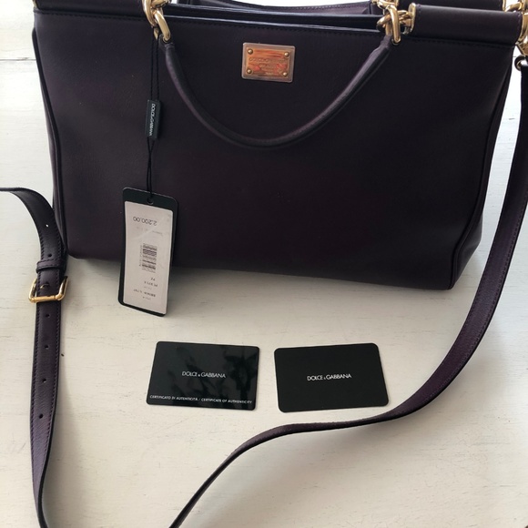 Dolce and Gabbana Purple Handbag - Picture 2 of 7
